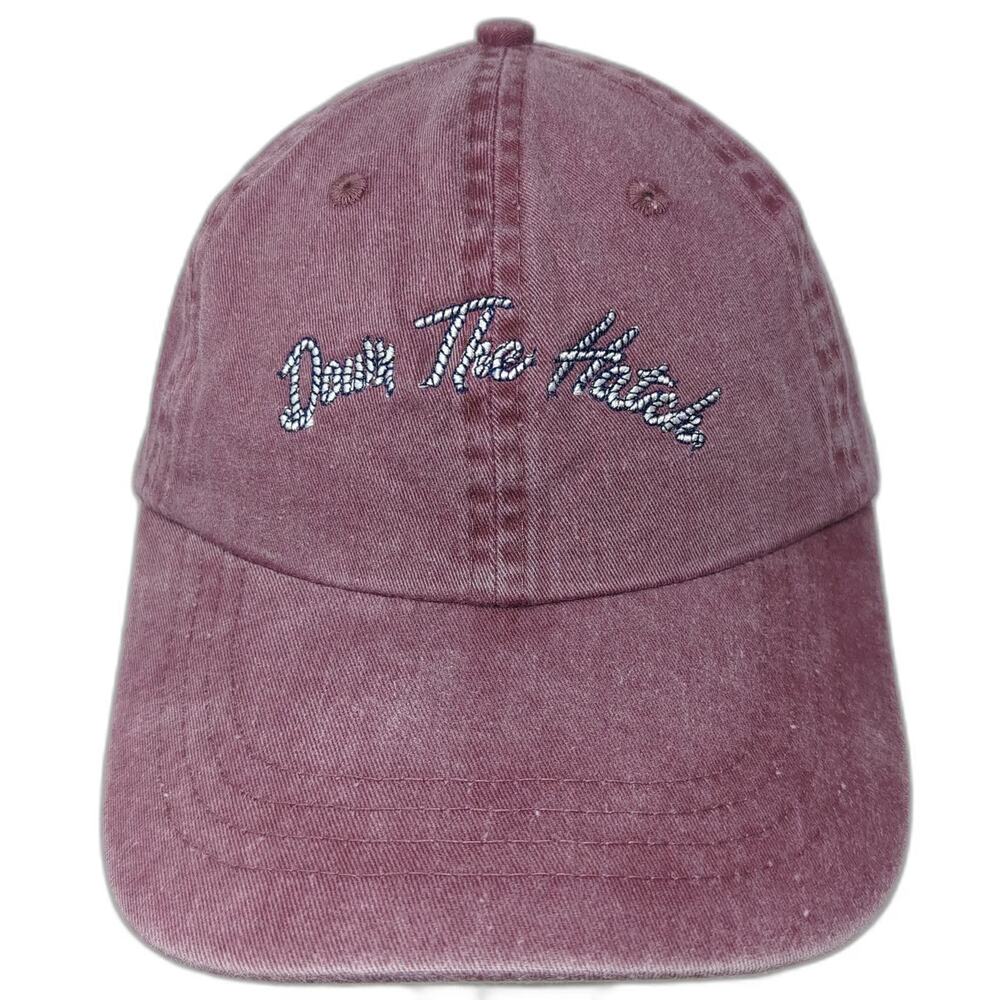 Port & Company Pink Baseball Cap One Size Down The Hatch Rope Slideback Hat